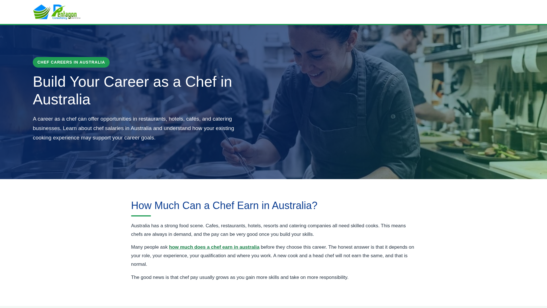 How Much Does a Chef Earn in Australia? | Pentagon Consultancy
